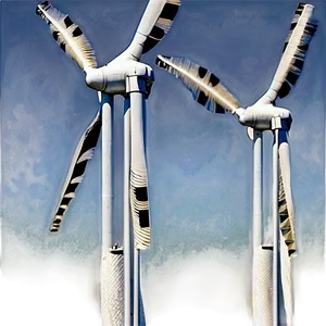 North Dakota Wind Farms Png 06252024 PNG image