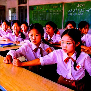 North Korean School Classroom PNG Bfd