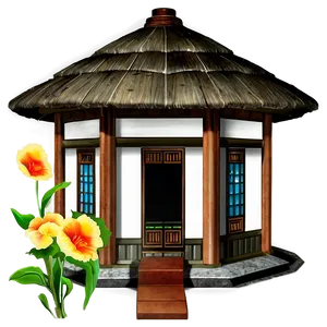 North Korean Traditional House Png Xkt PNG image