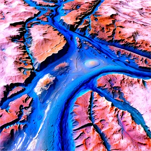 North Pole Glacial Rivers PNG Tvk