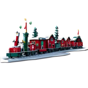 North Pole Holiday Greeting Card PNG 88