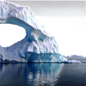 North Pole Iceberg Landscape PNG 06122024