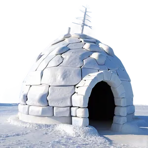 North Pole Igloo Settlement Png 06122024 PNG image