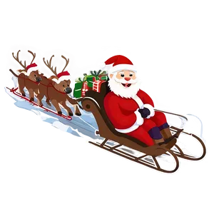 North Pole Sleigh Ride Journey Png 50 PNG image