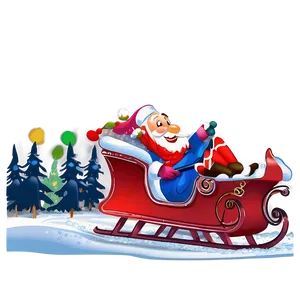 North Pole Sleigh Ride Journey PNG Bro49 PNG