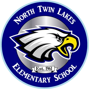 North Twin Lakes Elementary School Eagle Logo