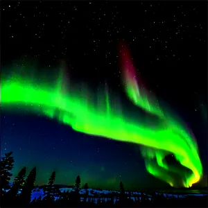 Northern Lights Aurora Display PNG Ouq PNG
