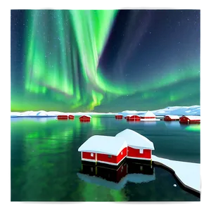 Northern Lights Over North Pole Png 93 PNG image