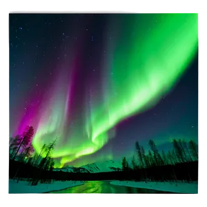 Northern Lights Spectacle Photo PNG 37