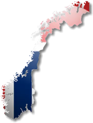 Norway Map Flag Graphic PNG image