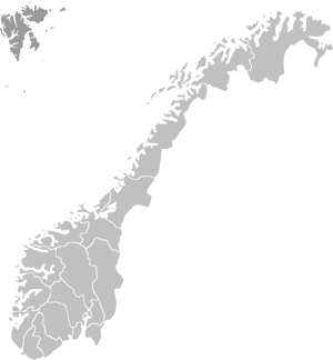 Norway Map Outline PNG image