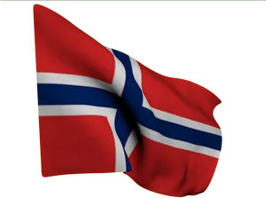 Norwegian Flag Waving PNG image
