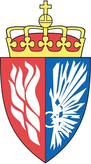 Norwegian Royal Arms Shield PNG image