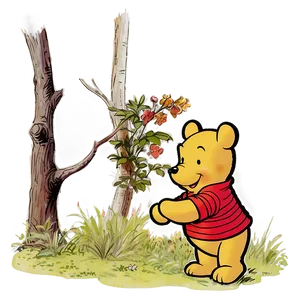 Nostalgic Classic Pooh Scene Png 69 PNG image