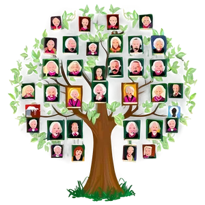Nostalgic Family Reunion Tree PNG 60