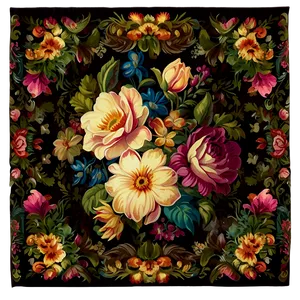 Nostalgic Floral Tapestry PNG 06292024 PNG