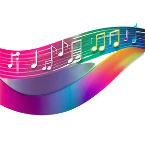 Notas Musicales Gradient Png 22 PNG image