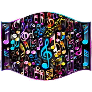 Notas Musicales Pattern PNG Nqo43 PNG