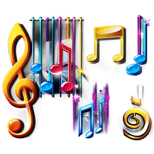 Notas Musicales Shiny PNG 80 PNG