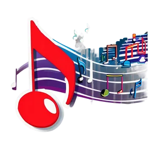 Notas Musicales Themed Png Lyr PNG image