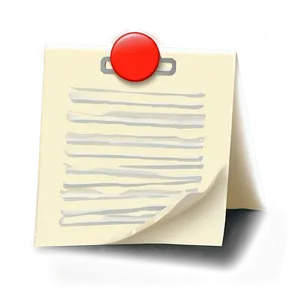 Note Paper Pin PNG Bdg PNG