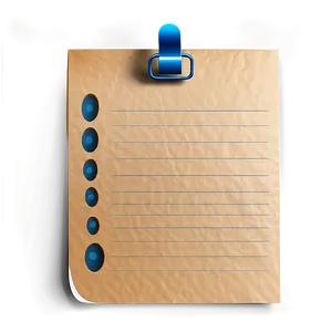 Note Paper With Clip Png 28 PNG image