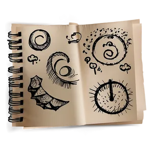 Note Paper With Doodles Png 06262024 PNG image