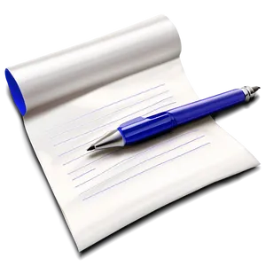 Note Paper With Pen PNG 86 PNG