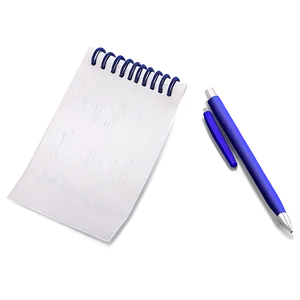 Note Paper With Pen Png Gws PNG image