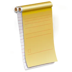 Note Paper With Sticky Tape Png 06262024 PNG image