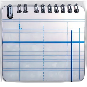 Notebook Paper For Kids Png Ccx PNG image