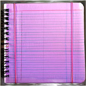 Notebook Paper Page Png Icv11 PNG image