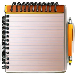 Notebook Paper With Binder Png 05252024 PNG image