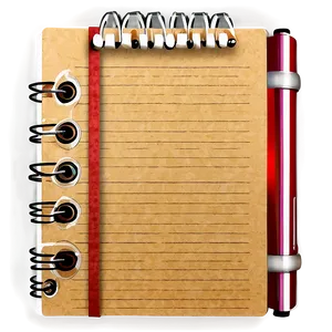 Notebook Paper With Binder Png Nei19 PNG image