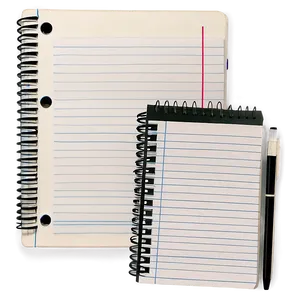 Notebook Paper With Border Png 05252024 PNG image