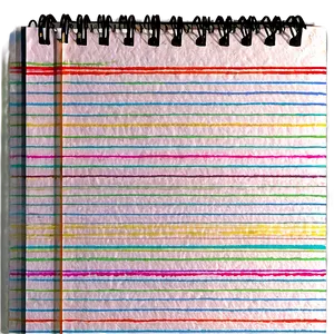 Notebook Paper With Lines And Margin Png 05252024 PNG image