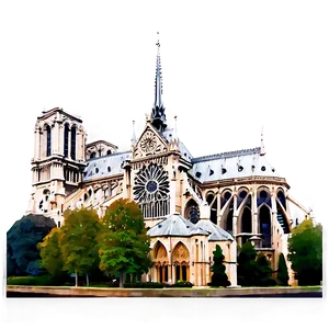 Notre Dame French Gothic Png 64 PNG image