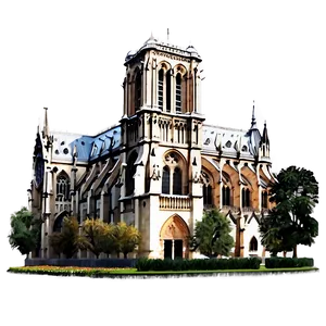 Notre Dame Historic Edifice Png 17 PNG image