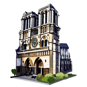 Notre Dame Historic Edifice Png 21 PNG image