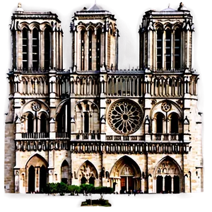 Notre Dame Iconic Towers Png 06252024 PNG image