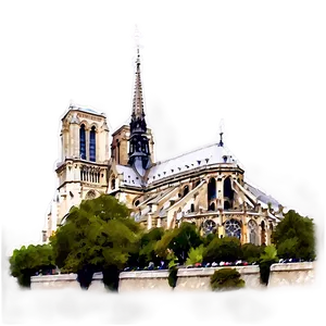 Notre Dame Iconic Towers Png Ypm16 PNG image