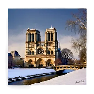 Notre Dame Winter Scene Png 77 PNG image