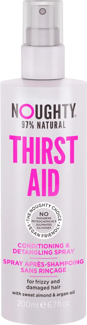 Noughty Thirst Aid Conditioning Detangling Spray PNG image