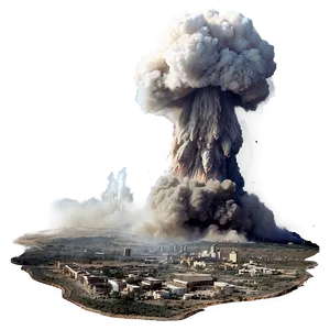 Nuclear Bomb Explosion Aftermath Png 05252024 PNG image