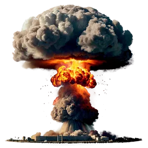 Nuclear Bomb Explosion PNG Mlx