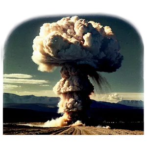 Nuclear Bomb Test PNG Sat