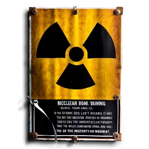 Nuclear Bomb Warning Sign PNG Ovv33 PNG