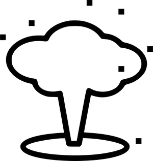 Nuclear Explosion Icon PNG