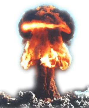 Nuclear Explosion Mushroom Cloud PNG
