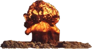 Nuclear Explosion Mushroom Cloud PNG image